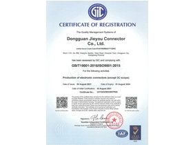 质量管理体系GB/T19001-2016/ISO9001:2015认证 英文版